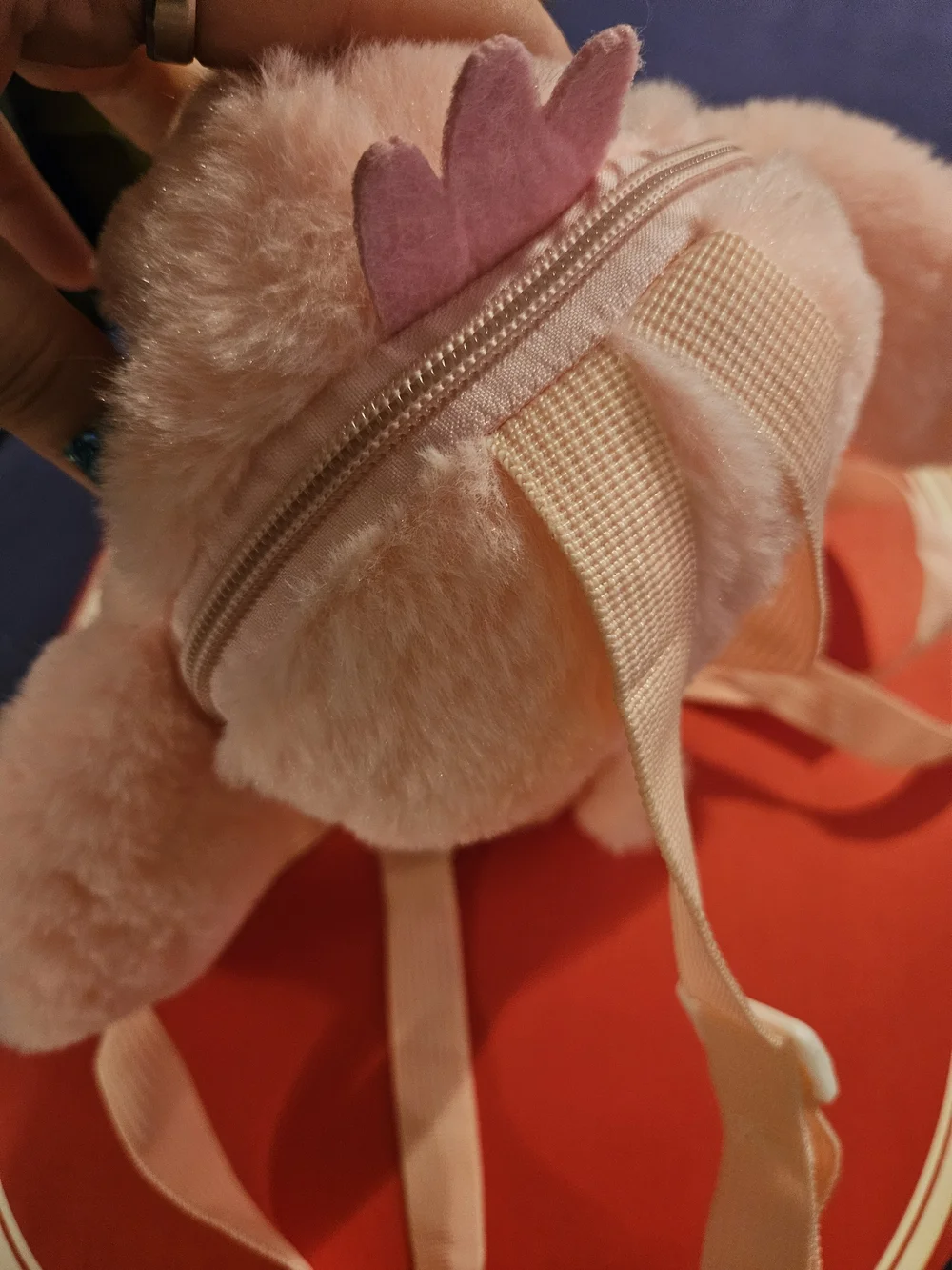 Plush Pink Bunny Toy for Small Pets